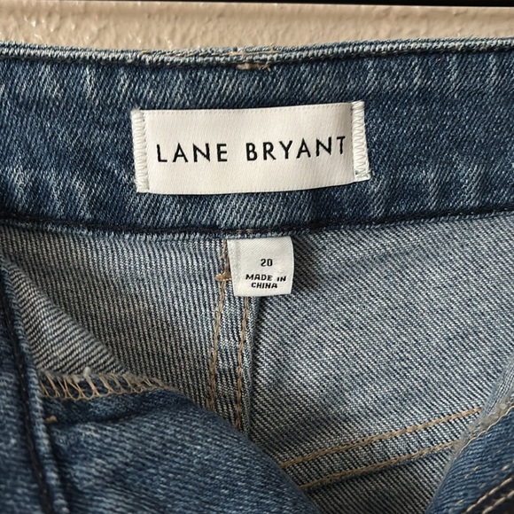 Lane Bryant Signature Fit Denim Boyfriend Midi Short Plus Size Patriotic Size 20 - Picture 7 of 8